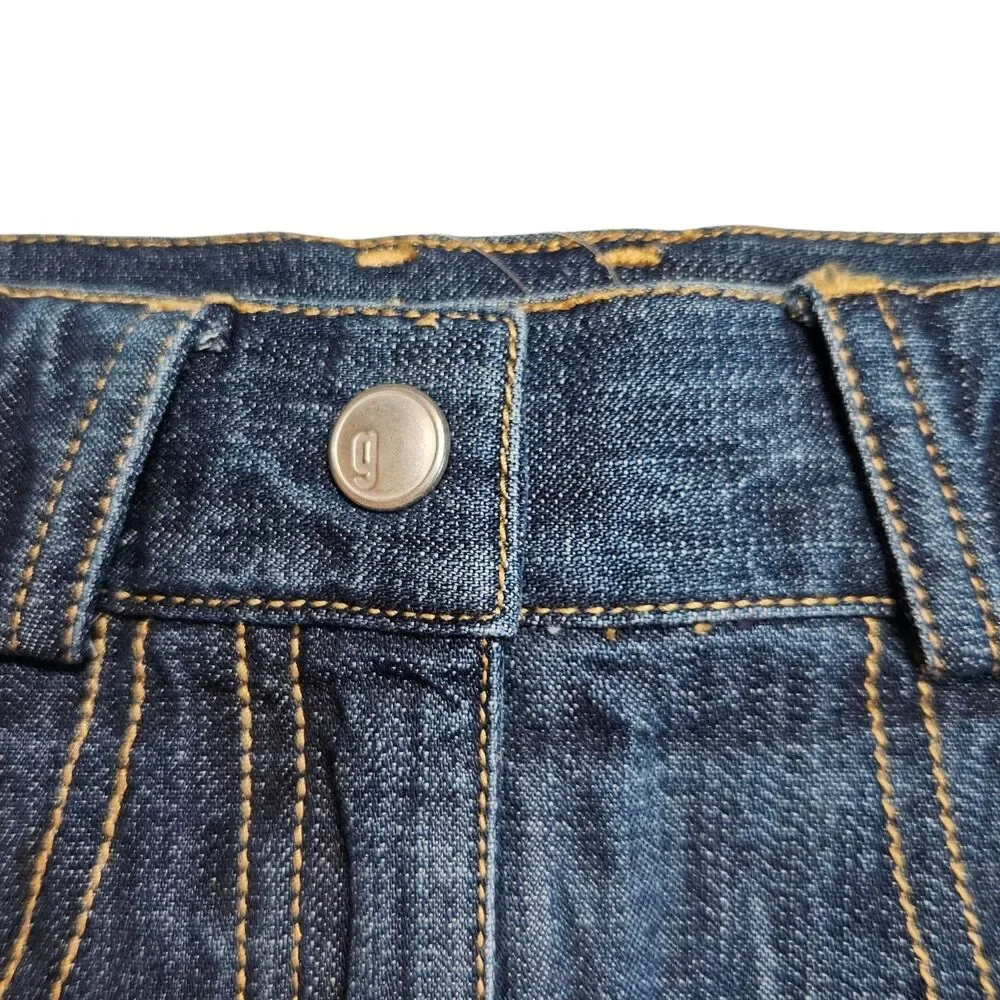 Gymboree Tea Garden Denim Skort Size 8 Blue Floral Raw Hem Vintage Y2K NWT